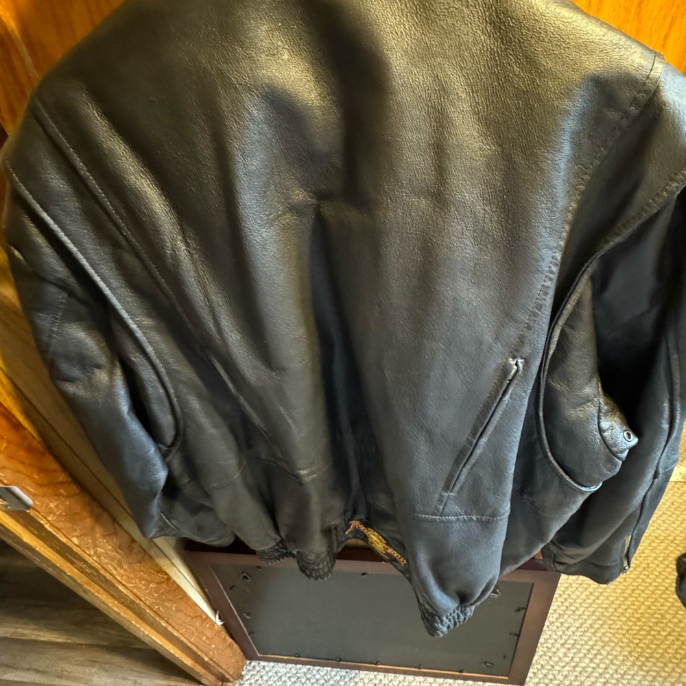 Motorcycle Riders Club of America Life Members Leather Riding Jacket XXL
